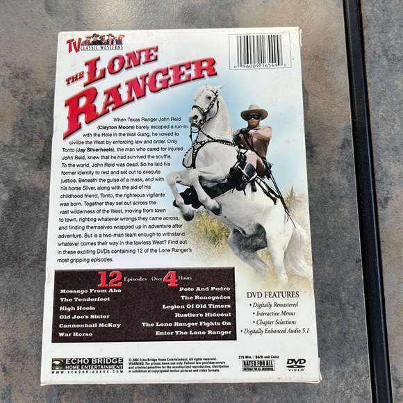 The Lone Ranger Collector's Edition (2 pack DVD Set) 12 Episodes - Picture 4 of 5